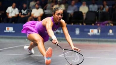 البطلة المصرية هانيا الحمامي لاعبة الاسكواش - بوابة السهم