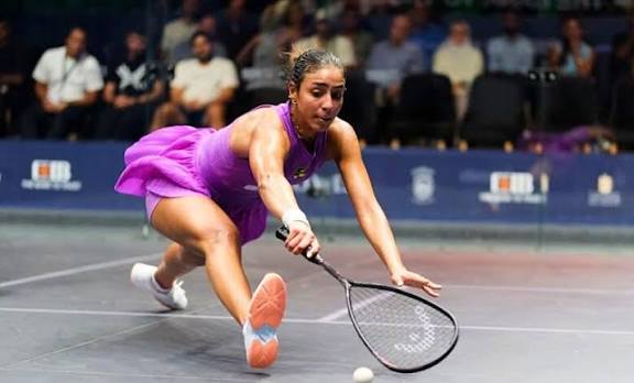 البطلة المصرية هانيا الحمامي لاعبة الاسكواش - بوابة السهم